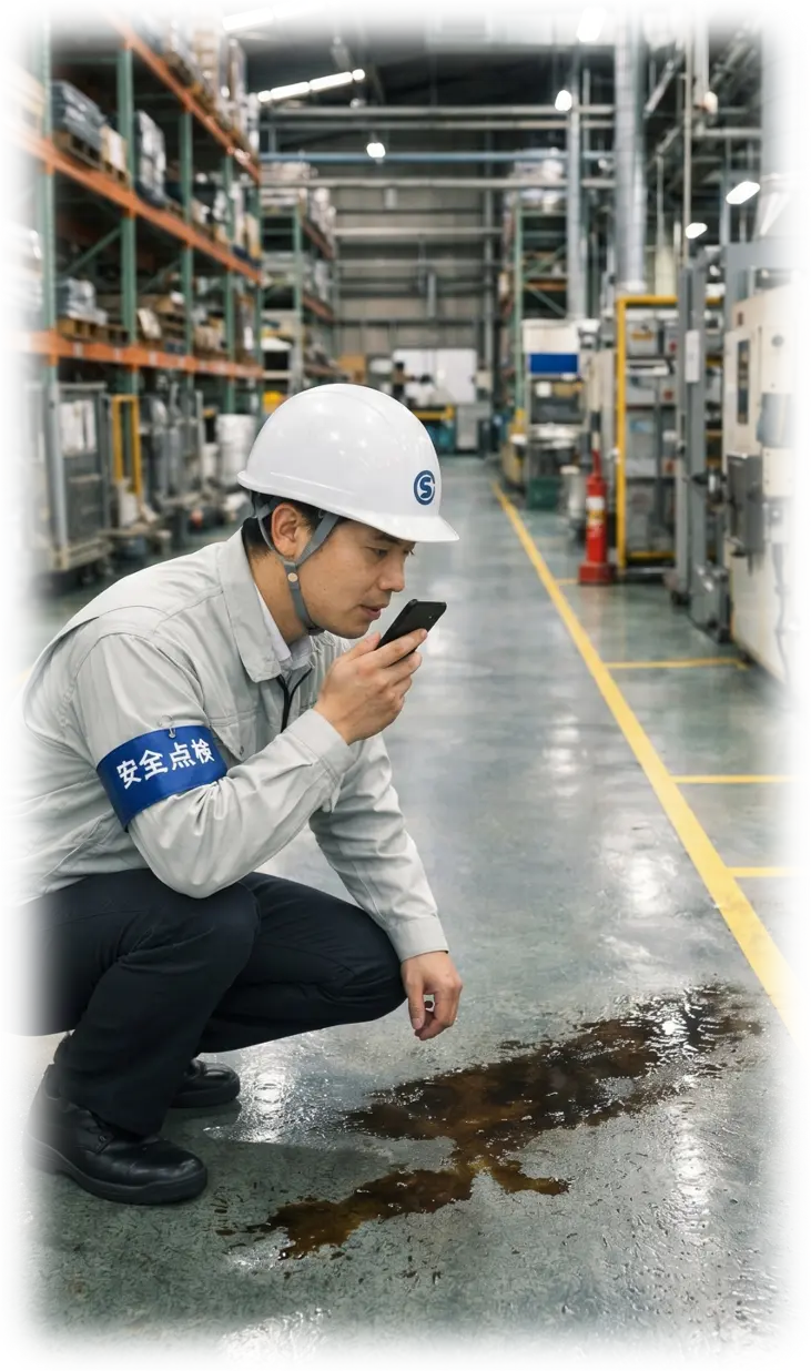 安全パトロール現場撮影イメージ（縦長）